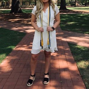 White ruffled dress!